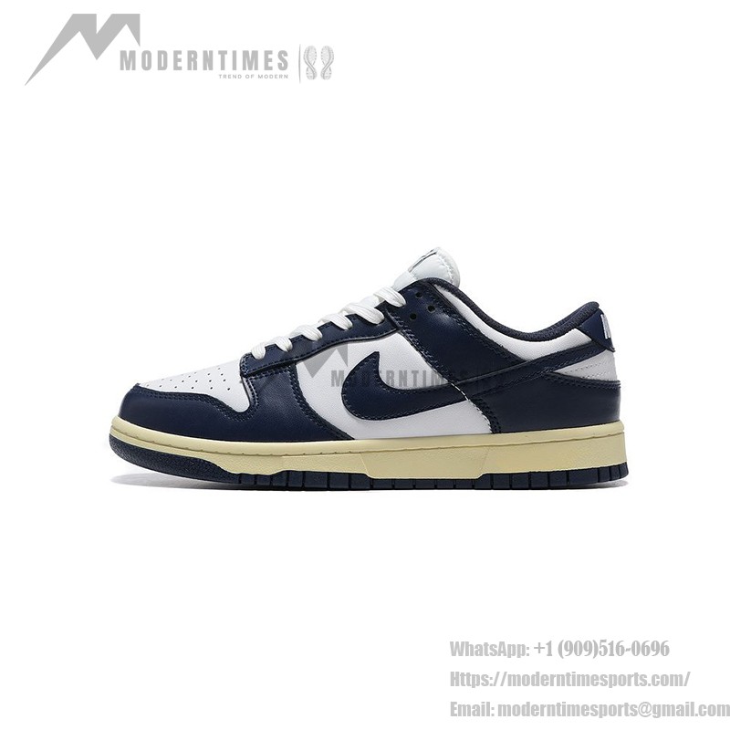 Nike Dunk Low WMNS “Vintage Navy” Women’s Retro Navy Blue Sneakers