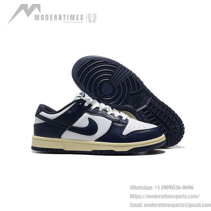 Nike Dunk Low WMNS “Vintage Navy” Women’s Retro Navy Blue Sneakers