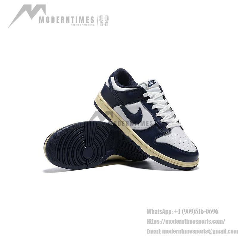 Nike Dunk Low WMNS “Vintage Navy” Women’s Retro Navy Blue Sneakers