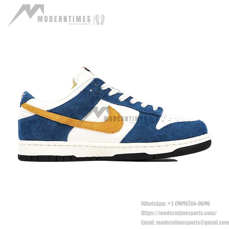 Nike Kasina x Dunk Low '80s Bus' CZ6501-100 - Retro-Bus-inspirierte Kollaborations-Sneaker in Sail, Gold und Blau