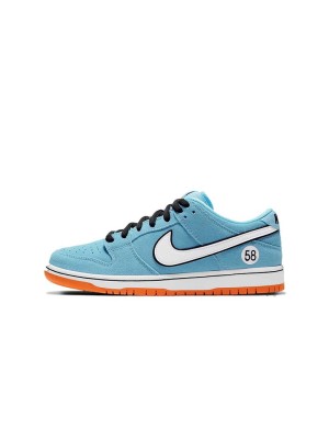 Nike SB Dunk Low "Gulf" Skate Shoes BQ6817-401 - Iconic Gulf Racing Colors, Stylish, Durable, and Performance-Ready