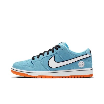 Nike SB Dunk Low "Gulf" Skate Shoes BQ6817-401 - Iconic Gulf Racing Colors, Stylish, Durable, and Performance-Ready