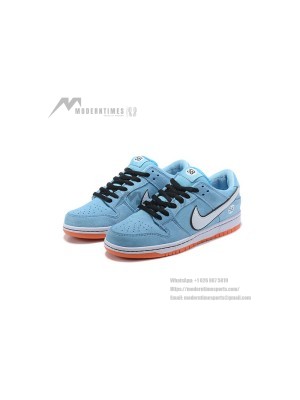 Nike SB Dunk Low "Gulf" Skate Shoes BQ6817-401 - Iconic Gulf Racing Colors, Stylish, Durable, and Performance-Ready