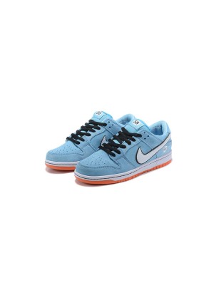 Nike SB Dunk Low "Gulf" 스케이트 슈즈 BQ6817-401 - 아이코니컬한 Gulf 레이싱 컬러, 스타일리시하고 내구성 뛰어난 스케이트 신발