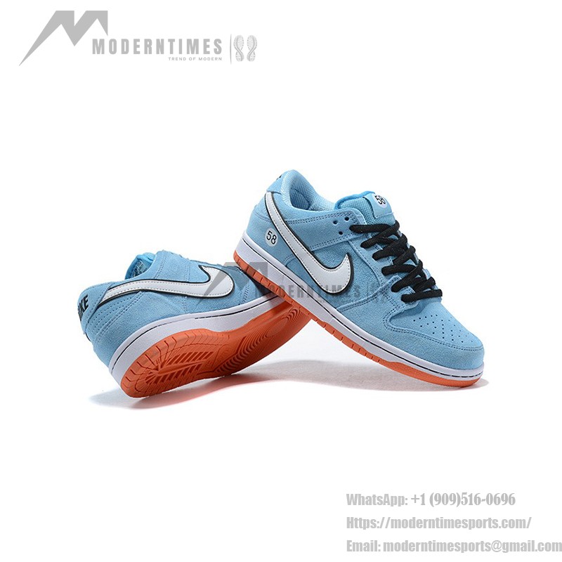 Nike SB Dunk Low "Gulf" Skate Shoes BQ6817-401 - Iconic Gulf Racing Colorway