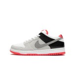 Nike SB Dunk Low "Infrared" CD2563-004 Skate Shoes - Retro Gray and Red Colorway