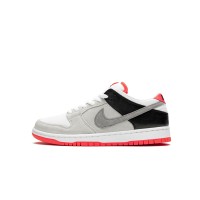 Nike SB Dunk Low "Infrared" CD2563-004 Skate Shoes - Retro Gray and Red Classic