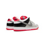 Nike SB Dunk Low "Infrared" CD2563-004 Skate Shoes - Retro Gray and Red Colorway