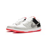 Nike SB Dunk Low "Infrared" CD2563-004 Skate Shoes - Retro Gray and Red Colorway