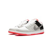 Nike SB Dunk Low "Infrared" CD2563-004 Skate Shoes - Retro Gray and Red Classic