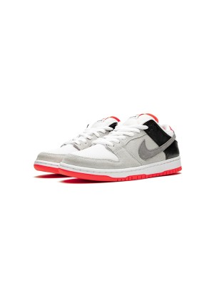 Nike SB Dunk Low "Infrared" CD2563-004 Skate Shoes - Retro Gray and Red Classic