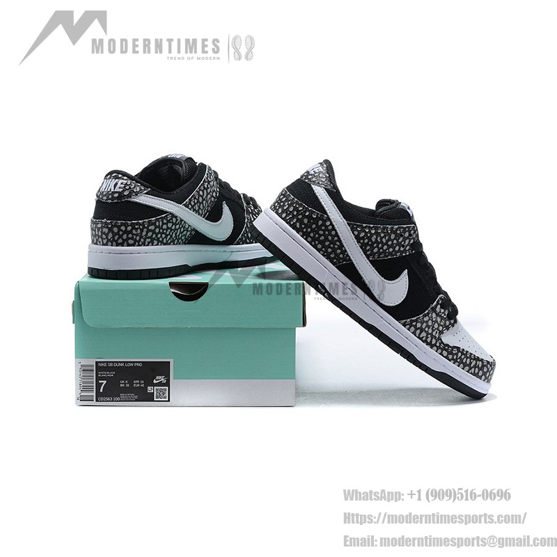 Nike SB Dunk Low Pro ISO Black White CD2563-003 | Premium Skate Shoes for Men