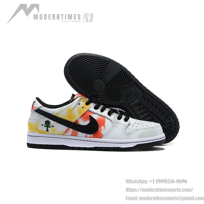 Nike SB Dunk Low “Raygun Tie-Dye” Skate Shoes BQ6832-101 - Vibrant Tie-Dye Design with Durable Comfort for Skating