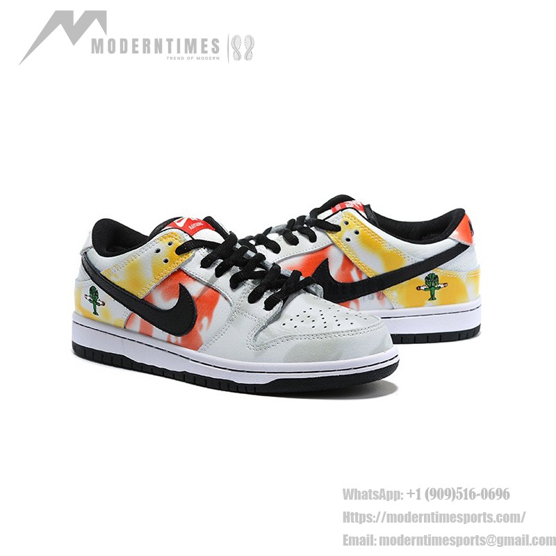 Nike SB Dunk Low “Raygun Tie-Dye” Skate Shoes BQ6832-101 - Vibrant Tie-Dye Design with Durable Comfort for Skating