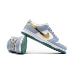 Nike SB Dunk Low "Sean Cliver" DJ2519-400 Skate Shoes - Blue White Gold Metallic