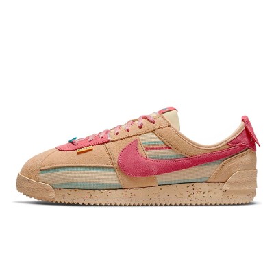 Nike Union LA x Cortez SP Sesame DR1413-200 - Unique Earth-Toned Sneakers with Sustainable Materials and Vibrant Pink Accents