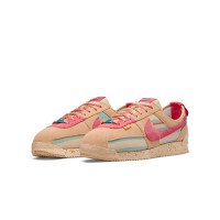 Nike Union LA x Cortez SP Sesame DR1413-200 - Unique Earth-Toned Sneakers with Sustainable Materials and Vibrant Pink Accents