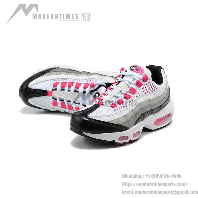 Nike W Air Max 95 DJ5418-001 Anthracite, White, and Pink Sneakers