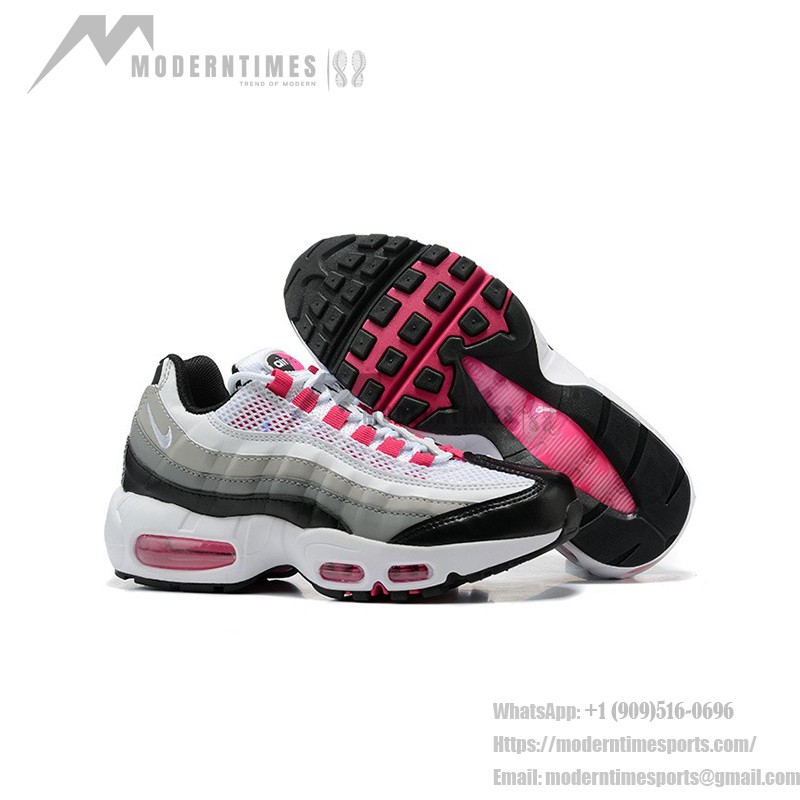 Nike W Air Max 95 DJ5418-001 Anthracite, White, and Pink Sneakers