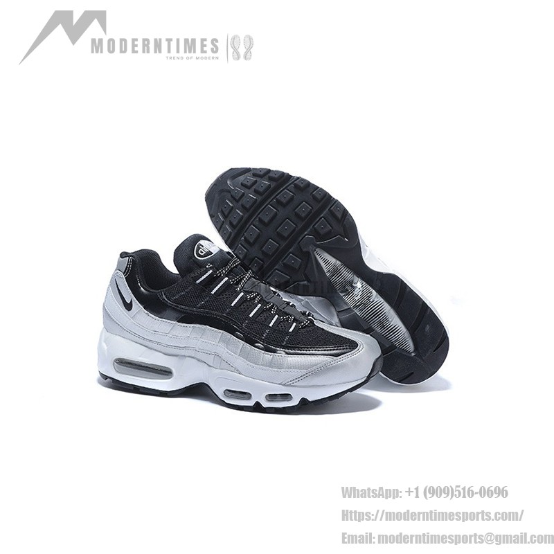 Nike Air Max 95 QS 814914-001 in Metallic Platinum and Black