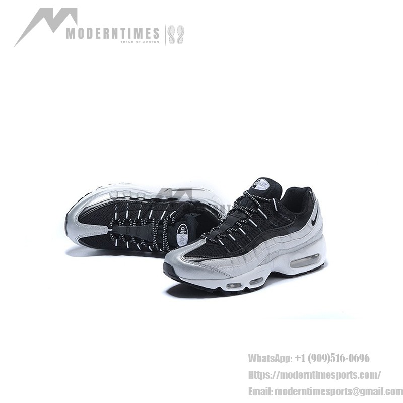 Nike Air Max 95 QS 814914-001 in Metallic Platinum and Black