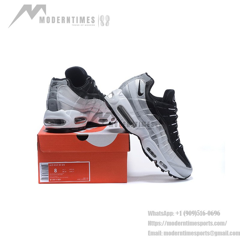 Nike Air Max 95 QS 814914-001 in Metallic Platinum and Black