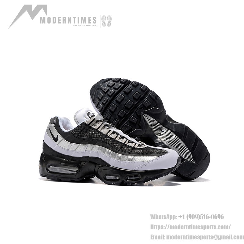 Nike Air Max 95 Essential 749766-005 Black and Wolf Grey Sneakers Side View