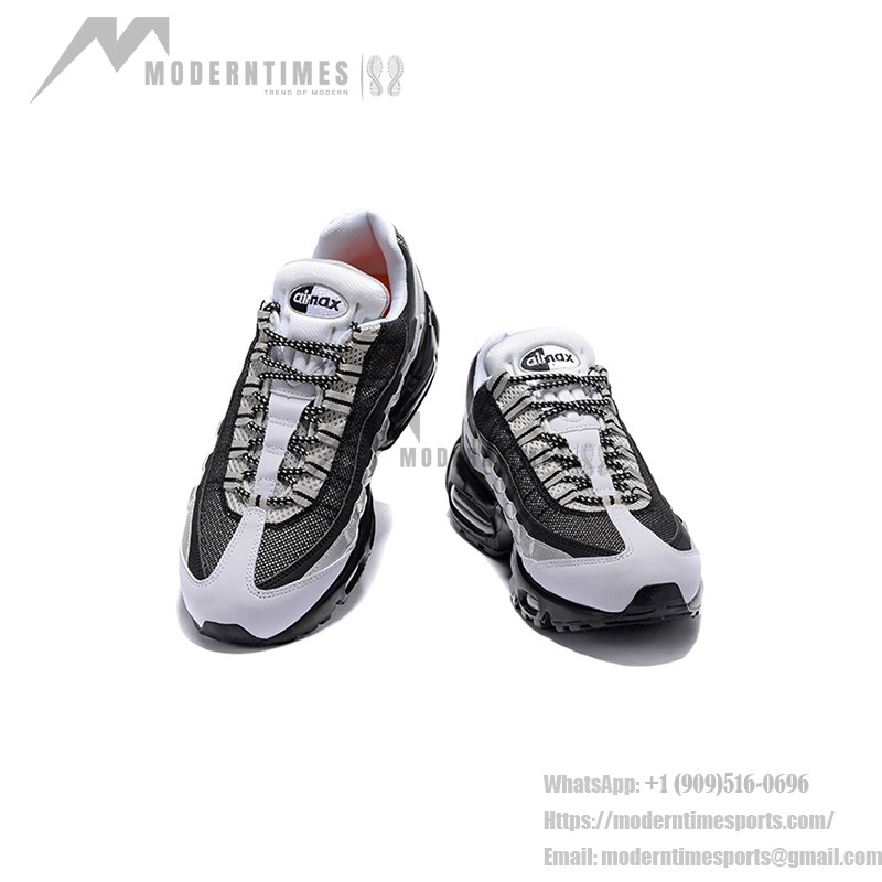 Nike Air Max 95 Essential 749766-005 Schwarz und Wolf Grau Sneakers Seitenansicht