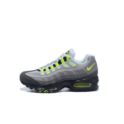 Nike Air Max 95 Essential 554970-071 - Gray and Neon Green, Where Comfort Meets Style