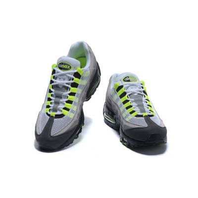 Nike Air Max 95 Essential 554970-071 - Gray and Neon Green, Where Comfort Meets Style