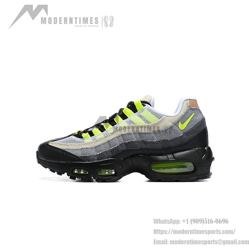 Nike x Denham Air Max 95 DD9519-001 in Gray Denim and Volt