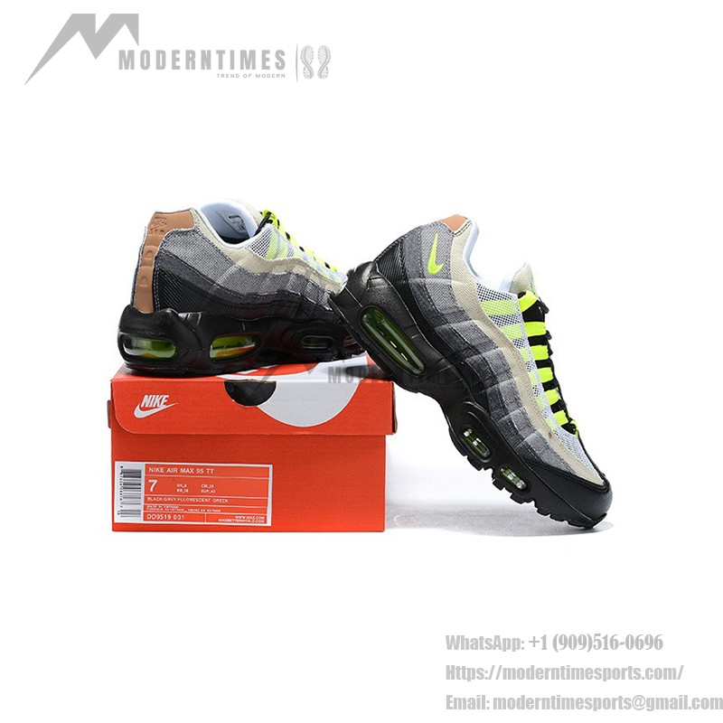 Nike x Denham Air Max 95 DD9519-001 in Gray Denim and Volt