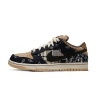 Nike x Travis Scott Dunk Low Premium QS 'Cactus Jack' CT5053-001 - Western Cowboy-Inspired Limited Edition Collaboration Sneakers