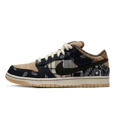 Nike x Travis Scott Dunk Low Premium QS 'Cactus Jack' CT5053-001 - Western Cowboy-Inspired Limited Edition Collaboration Sneakers