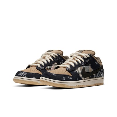 Nike x Travis Scott Dunk Low Premium QS 'Cactus Jack' CT5053-001 - Western Cowboy-Inspired Limited Edition Collaboration Sneakers