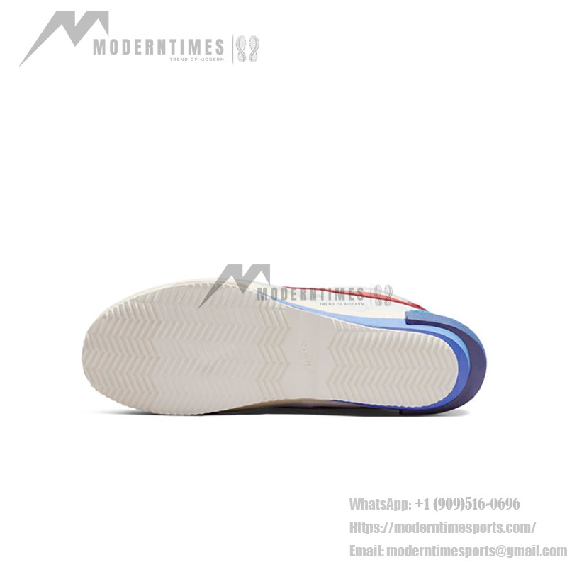 Nike x sacai Zoom Cortez SP OG DQ0581-100 - Modern Red, White, and Blue Sneakers with Zoom Cushioning