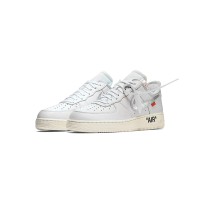 OFF-WHITE x Nike Air Force 1 Low 'AF100' AO4297-100 - Dekonstruierte Silber Swoosh Kollaboration Low-Top-Sneaker