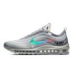 Nike x Off-White Air Max 97 AJ4585-012 Transparent Design with Multi-Color Swoosh