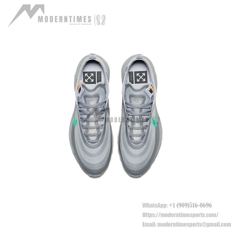 Nike x Off-White Air Max 97 AJ4585-012 Transparent Design with Multi-Color Swoosh