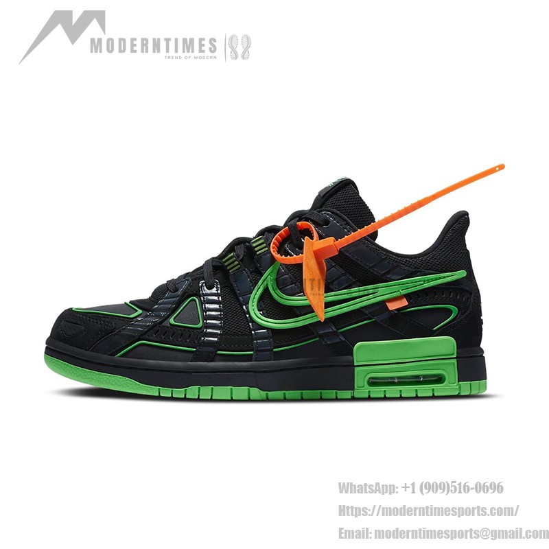 OFF-WHITE x Nike Air Rubber Dunk ‘Green Strike’ CU6015-001 Limited Edition Sneaker