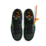 OFF-WHITE x Nike Air Rubber Dunk ‘Green Strike’ CU6015-001 Limited Edition Sneaker