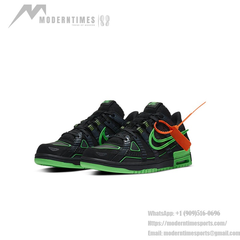 OFF-WHITE x Nike Air Rubber Dunk ‘Green Strike’ CU6015-001 Limited Edition Sneaker