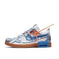 OFF-WHITE x Nike Air Rubber Dunk 'University Blue' CU6015-100 - Deconstructed Tech-Style Limited Edition Sneakers