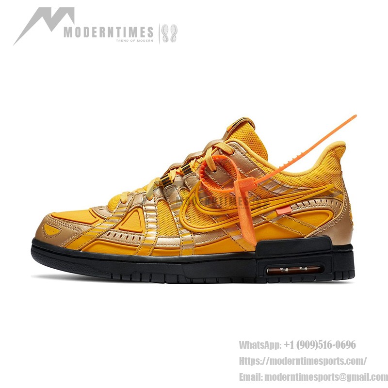 OFF-WHITE x Nike Air Rubber Dunk ‘University Gold’ CU6015-700 한정판 스니커