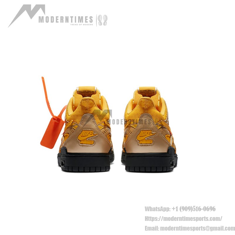 OFF-WHITE x Nike Air Rubber Dunk ‘University Gold’ CU6015-700 한정판 스니커