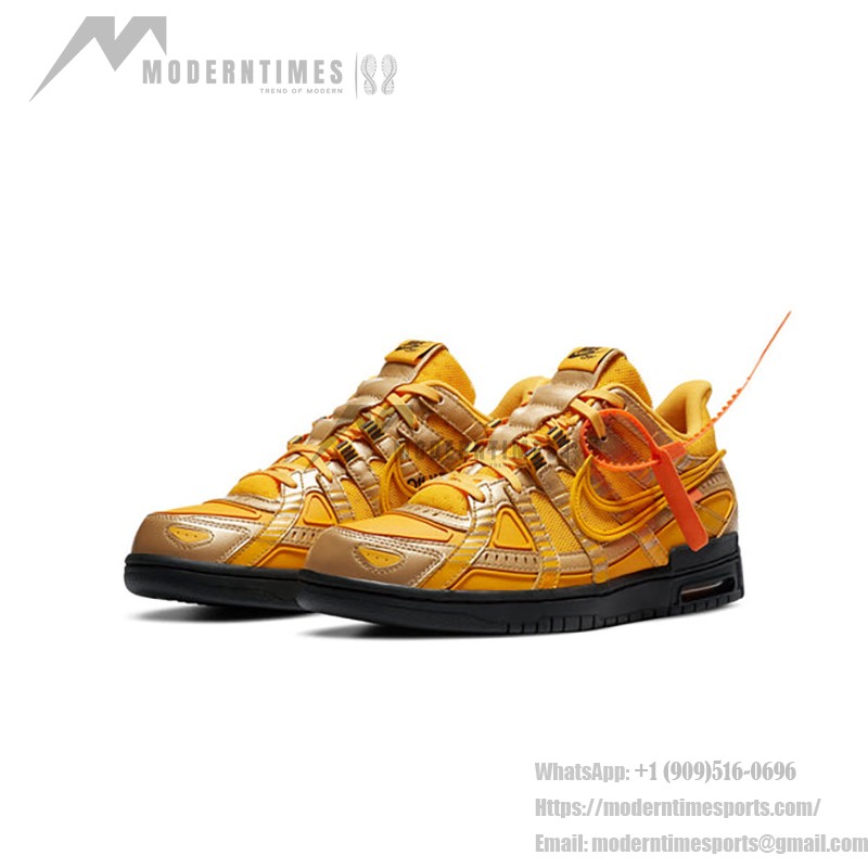 OFF-WHITE x Nike Air Rubber Dunk ‘University Gold’ CU6015-700 Limited Edition Sneaker