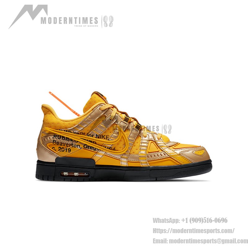 OFF-WHITE x Nike Air Rubber Dunk ‘University Gold’ CU6015-700 Limitierte Edition Sneaker