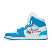 Off-White x Air Jordan 1 레트로 하이 "UNC" 파우더 블루 AQ0818-148 - 버질 아블로 한정판 협업