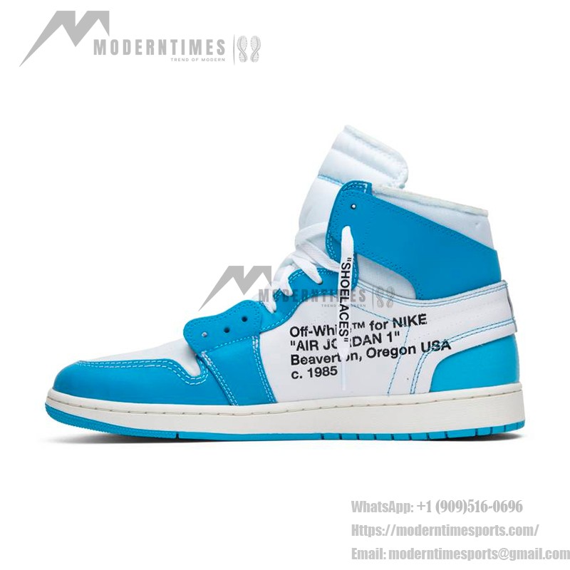 Off-White x Air Jordan 1 Retro High "UNC" Powder Blue AQ0818-148 sneaker