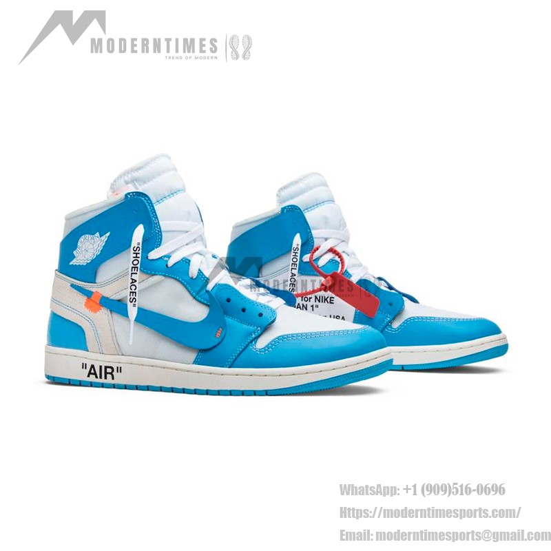 Off-White x Air Jordan 1 Retro High "UNC" Powder Blue AQ0818-148 sneaker